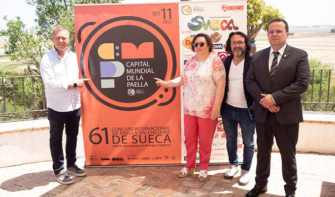 un momento de la presentación de la edición de este año del concurso de paellas de sueca.