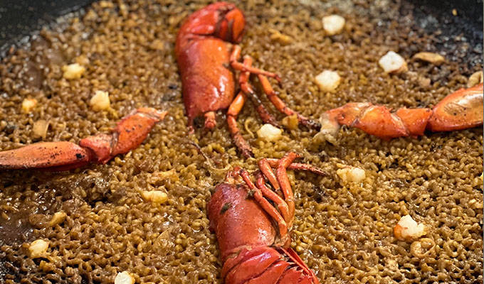 Arroz de bogavante.