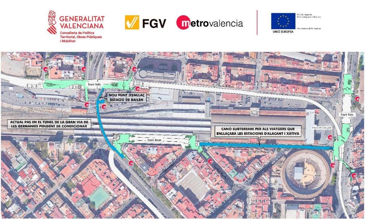 plano tunel metrovalencia