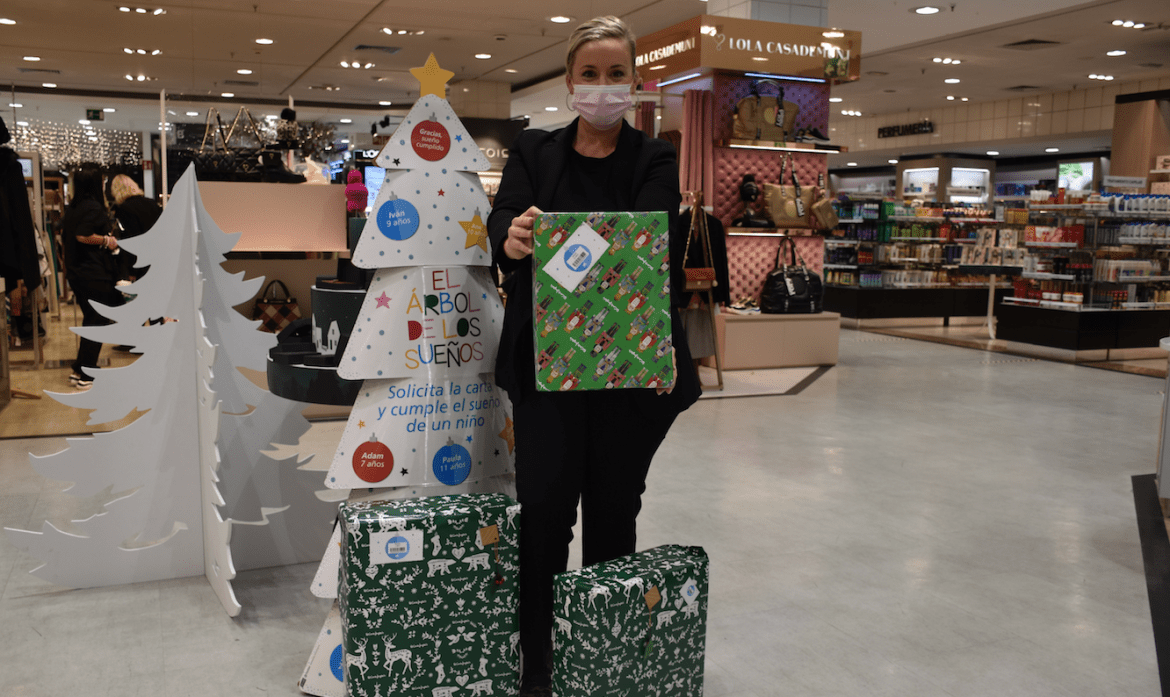 el corte inglés, el árbol de los sueños