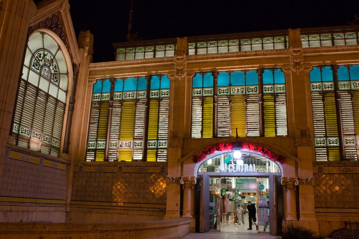 mercado central valencia, navidad mercado, compras