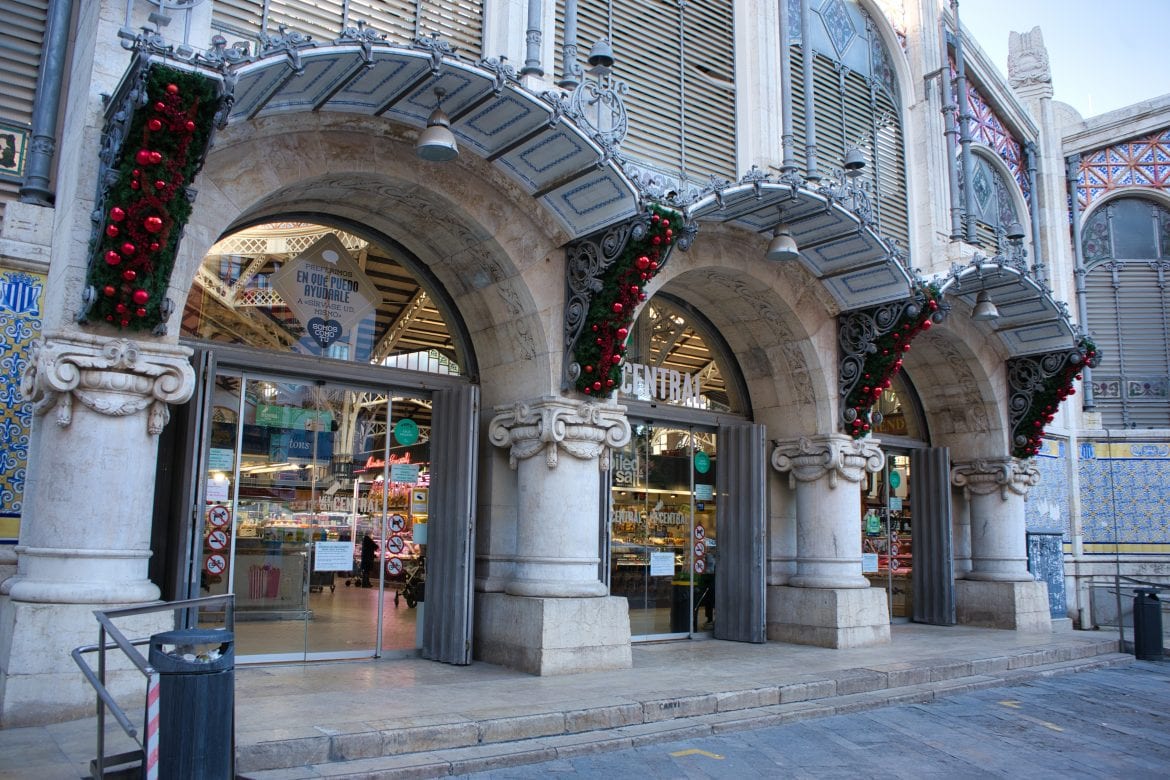 mercado central valencia, navidad mercado, compras