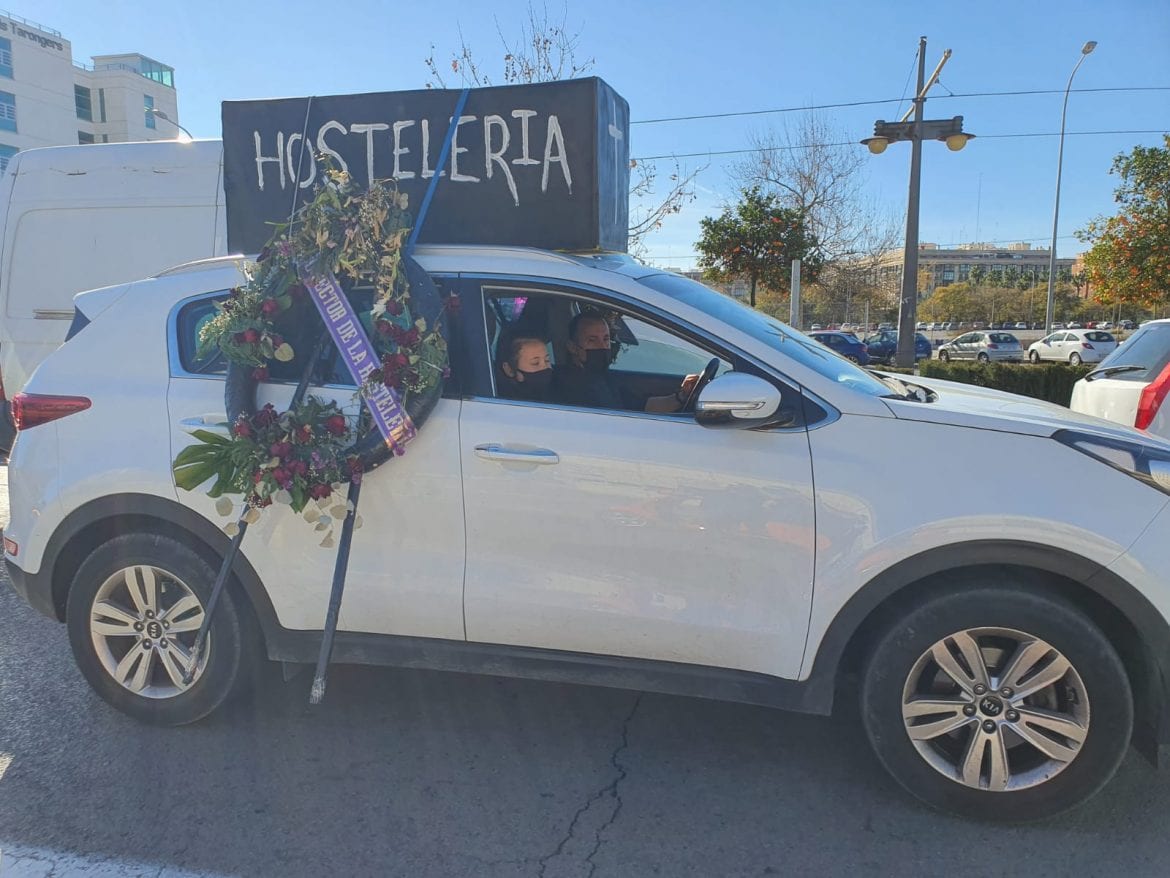 hostelería, protesta, restaurantes